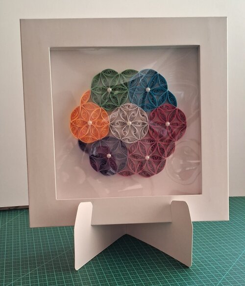 Quadro mandala Flor da Vida - Quilling