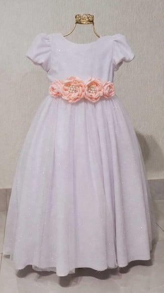 Cinto para Vestido Daminha com Flor