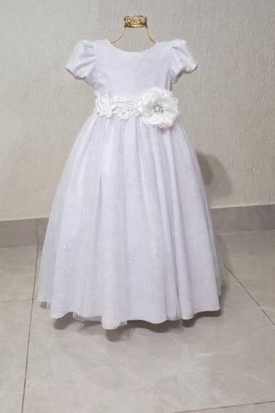 Cinto para Vestido Daminha com Flor