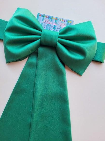 Cinto para Vestido Daminha Verde Esmeralda
