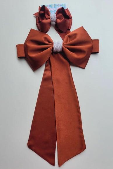 Cinto para Vestido Daminha Terracota