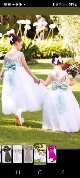 Cinto para Vestido Daminha Verde Menta