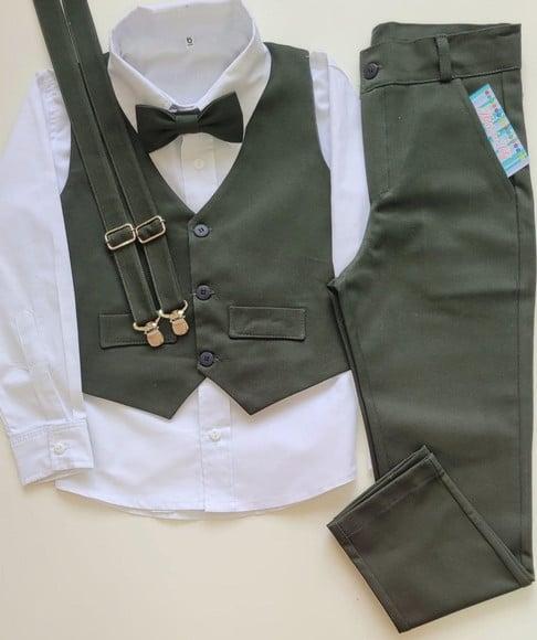 Roupa Pajem Verde Sage