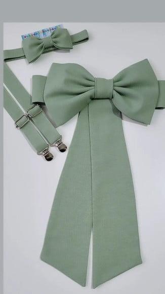 Cinto para Vestido Daminha Verde Oliva Mais Suspensório e Gr