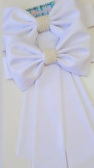 Cinto para Vestido Daminha Branco