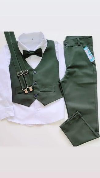 Roupa Pajem Verde Oliva