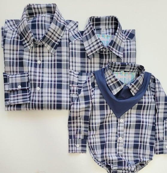 Camisa Xadrez Tal Pai Tal Mãe Tal Filho