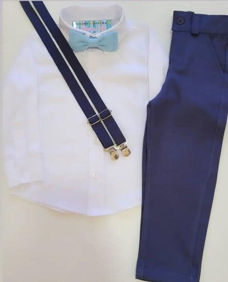 Roupa Pajem Azul Marinho