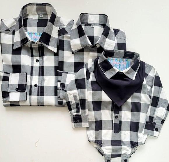 Camisa Xadrez Tal Mãe Tal Filho