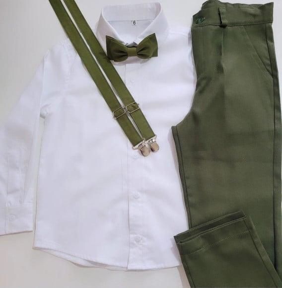 Roupa Pajem Verde Oliva