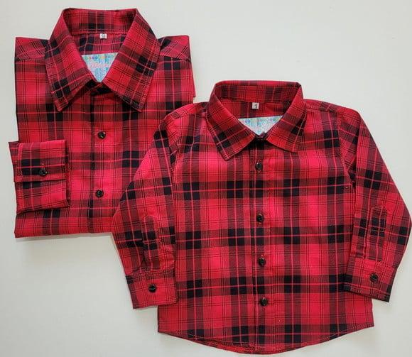 Camisa Xadrez Tal Pai Tal Filho