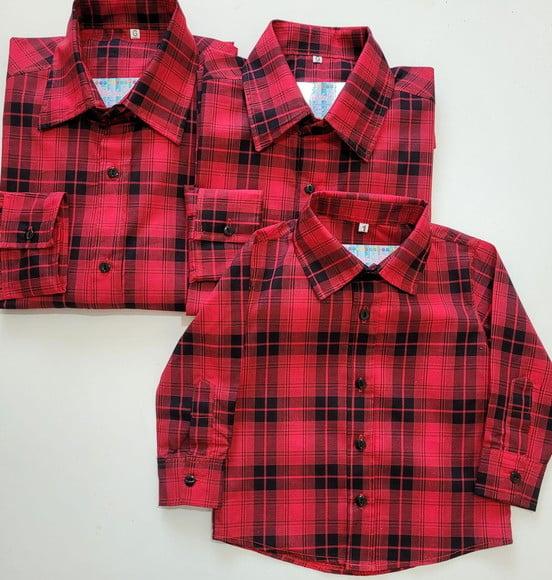 Camisa Xadrez Tal Pai Tal Mãe Tal Filho