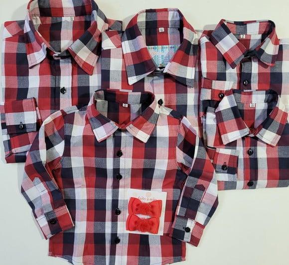 Camisa Xadrez Tal Pai Tal Mãe Tal Filho