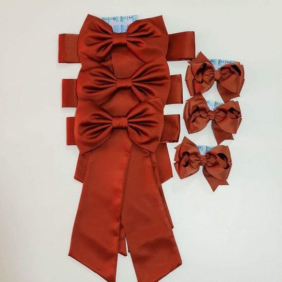 Cinto para Vestido Daminha Terracota