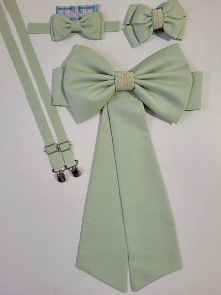 Cinto para Vestido Daminha Verde Menta