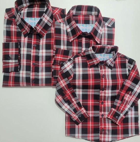Camisa Xadrez Tal Pai Tal Mãe Tal Filho