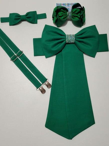 Cinto para Vestido Daminha Verde Esmeralda