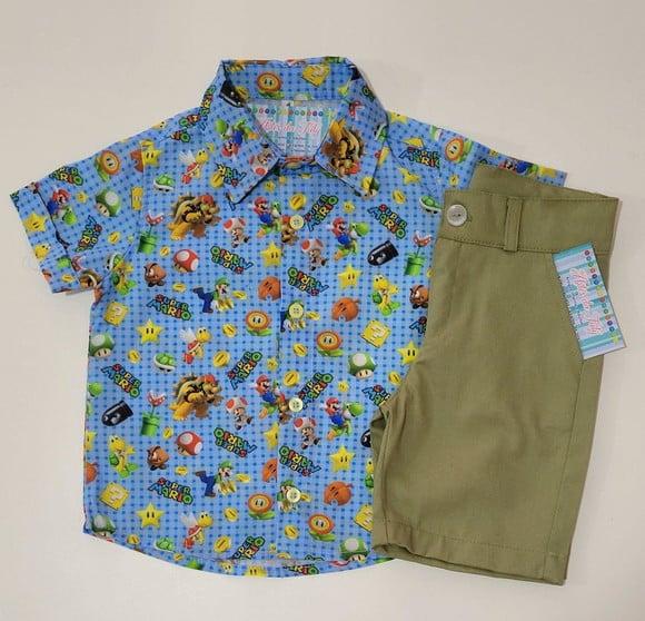 Roupa Tema Super Mario Bros
