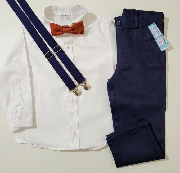 Roupa Pajem Azul Marinho