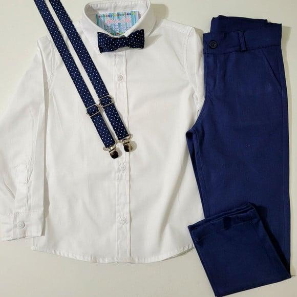 Roupa Pajem Azul Marinho