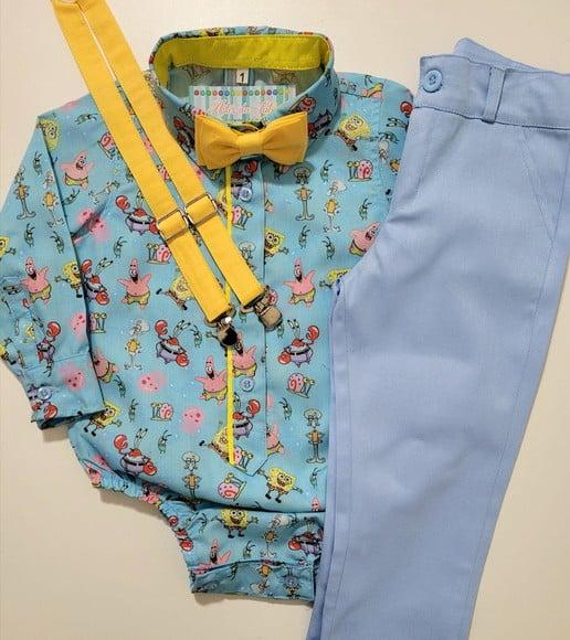 Roupa Tema Bob Esponja
