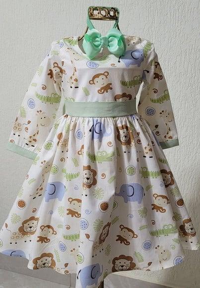 Vestido Safari Menina