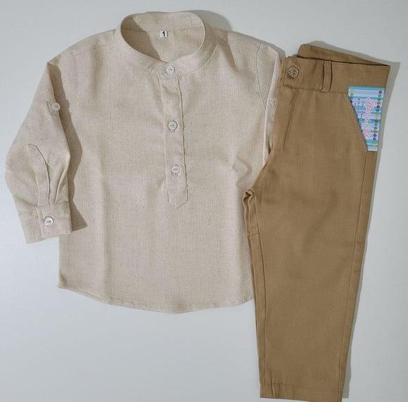 Camisa Infantil linho mais calça