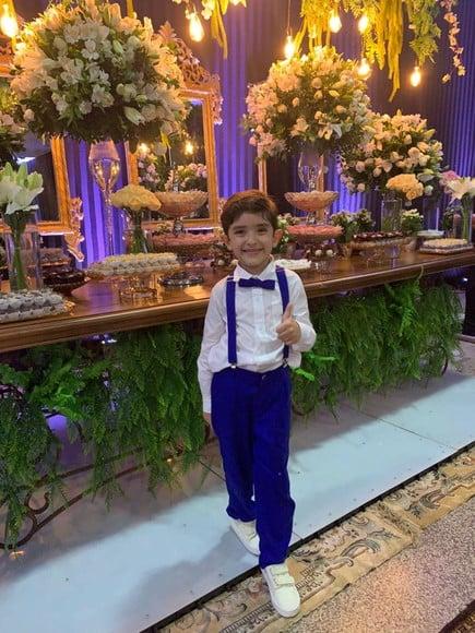 Roupa Pajem Azul Royal