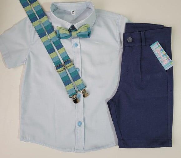 Roupa Pajem Azul Marinho