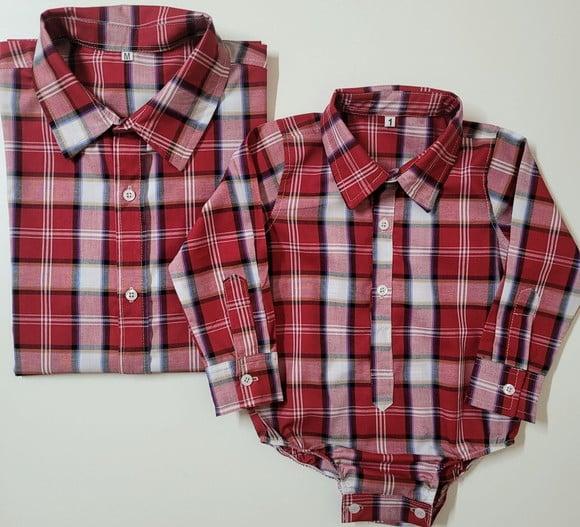 Camisa Xadrez Tal Pai Tal Filho