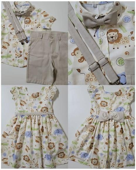 Roupa Safari para Gêmeos