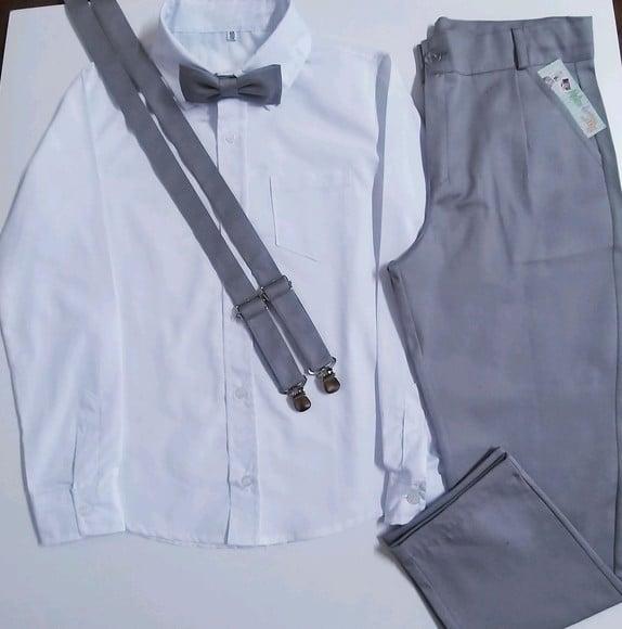 Roupa Pajem Cinza