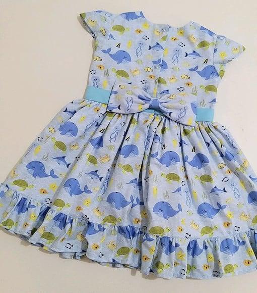 Vestido Fundo do Mar