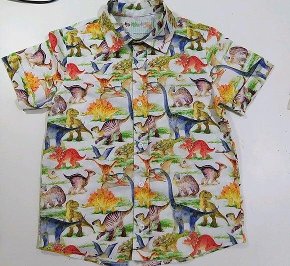 Camisa Dinossauro Infantil