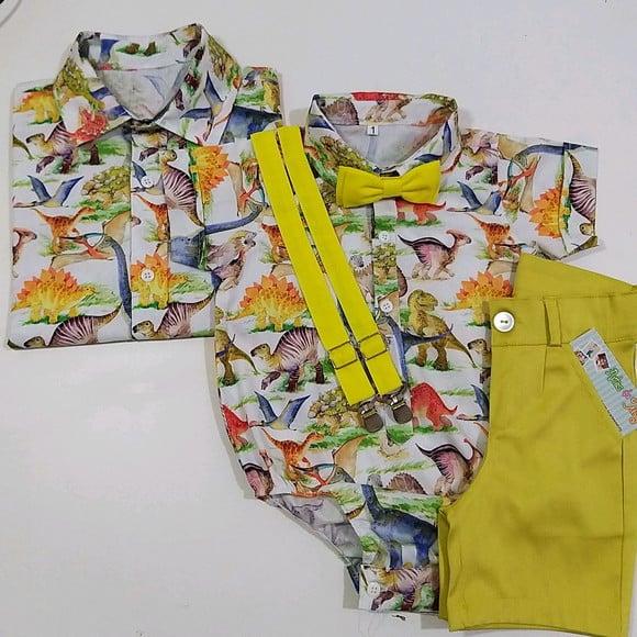 Camisa Dinossauro Tal pai Tal Filho