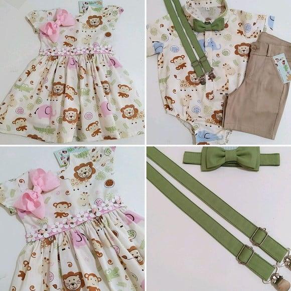 Roupa Safari para Gêmeos