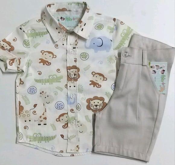 Roupa Safari Menina e Menino