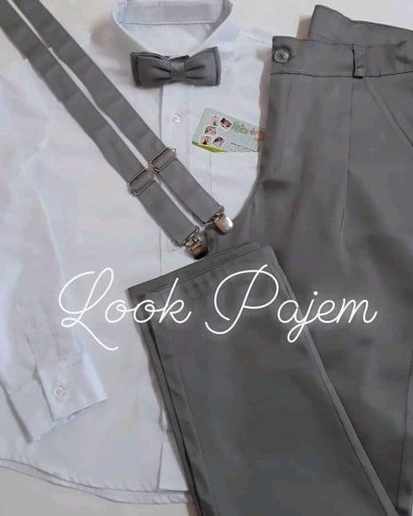 Roupa Pajem Cinza