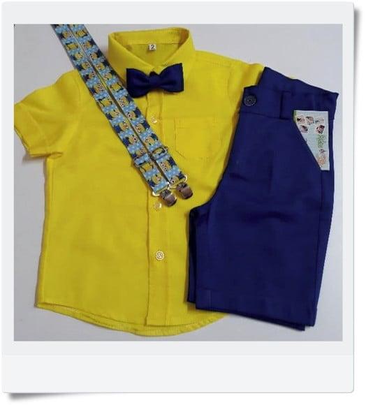 Roupa Aniversario Tema Minions