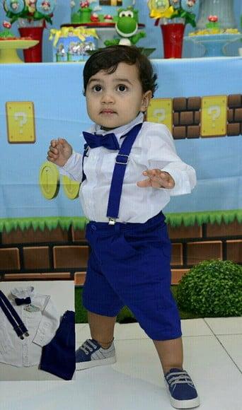 Roupa Festa Mario Bross