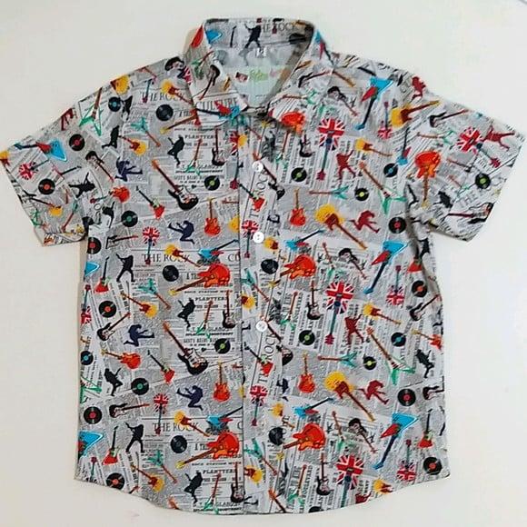 Camisa Infantil instrumento musicais