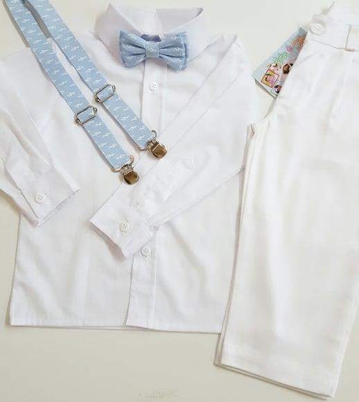 Roupa Batizado Camisa Manga Longa