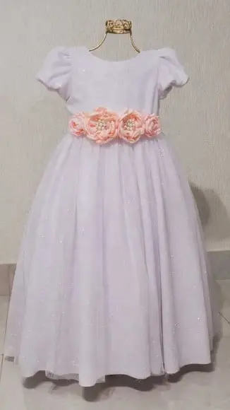 Cinto para Vestido Daminha com Flor