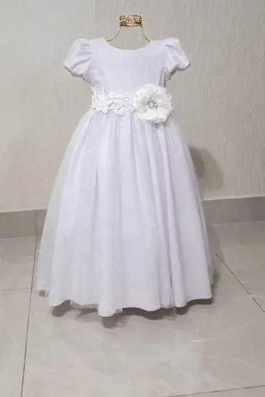 Cinto para Vestido Daminha com Flor