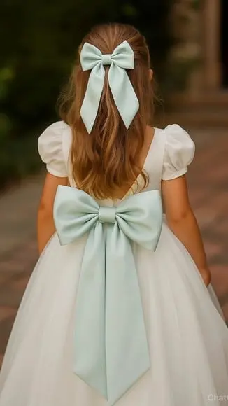 Cinto para Vestido Daminha Verde Menta