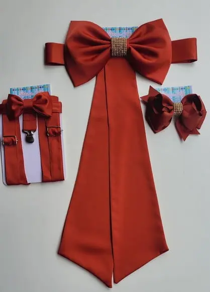 Cinto para Vestido Daminha Terracota
