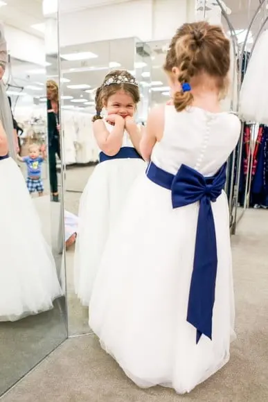 Cinto para Vestido Daminha Azul Marinho