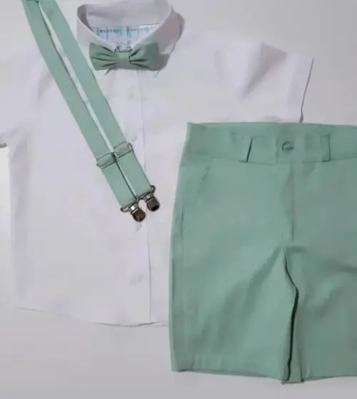 Roupa Pajem Verde Menta
