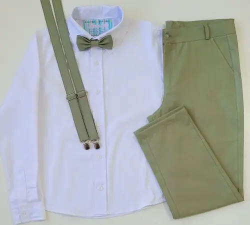 Roupa Pajem Verde Sage