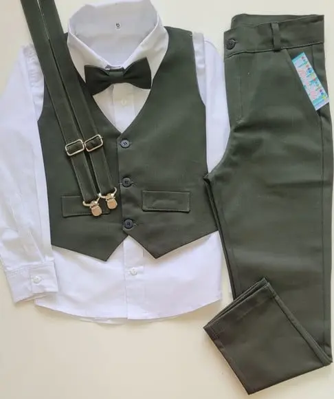 Roupa Pajem Verde Sage
